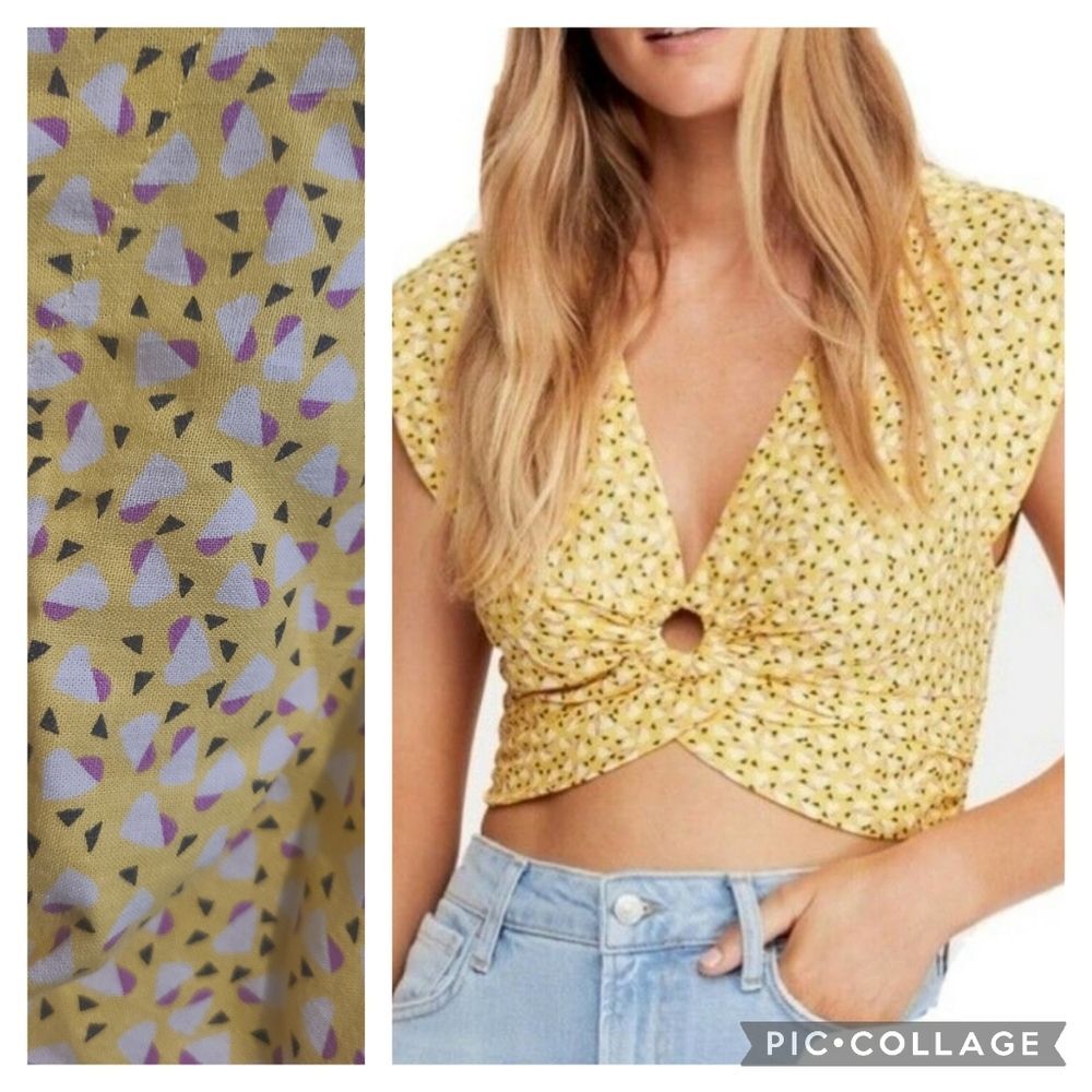 Free People Havana Honey Cropped Top